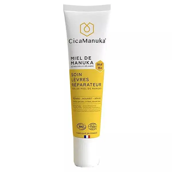 Cicamanuka Soin des Lèvres Réparateur au Miel de Manuka IAA15+ Bio 15ml
