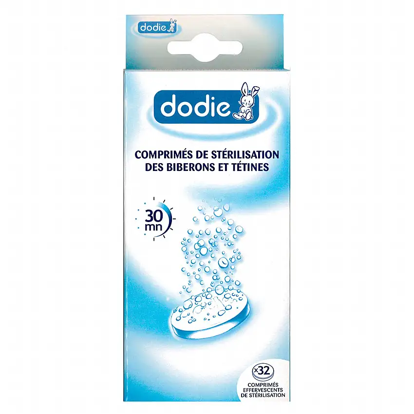 DODIE Accessoire biberon - Comprimés de stérilisation à froid 32 comprimés