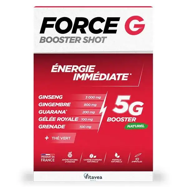 Vitavea Force G Booster Shot Energie Immédiate 10 ampoules
