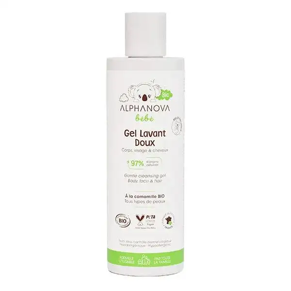 Alphanova Bébé Gel lavant doux bio* 200ml
