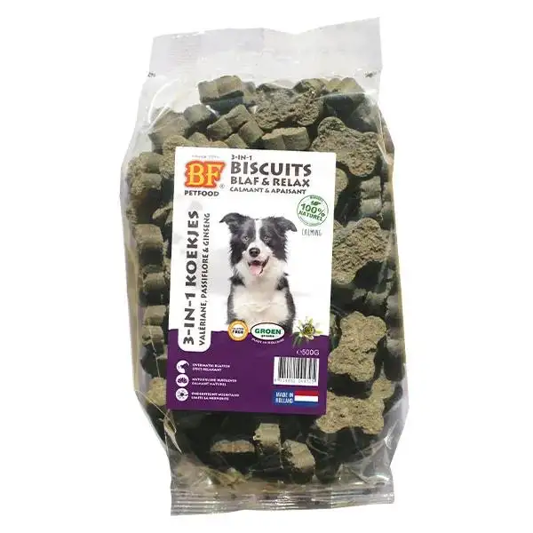 BF Petfood - Biofood Biscuits Relax. Sachet de 500g