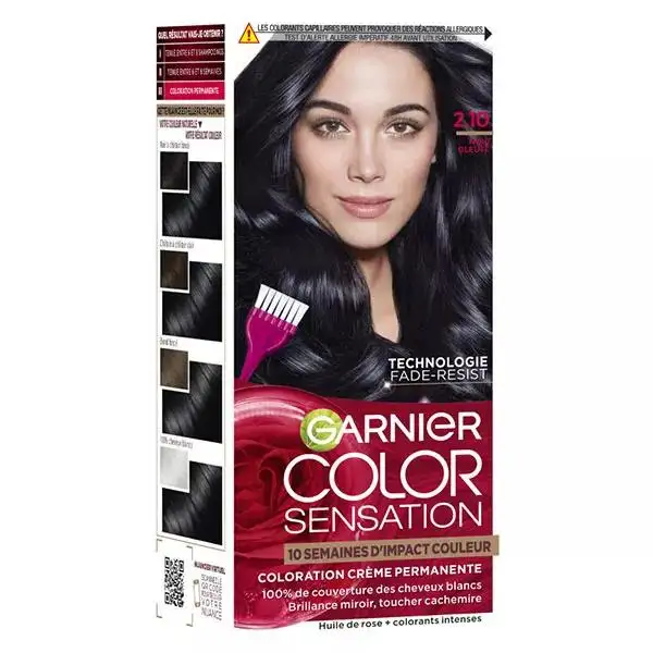 Garnier Color Sensation Coloration Permanente 2.10 Noir Bleuté