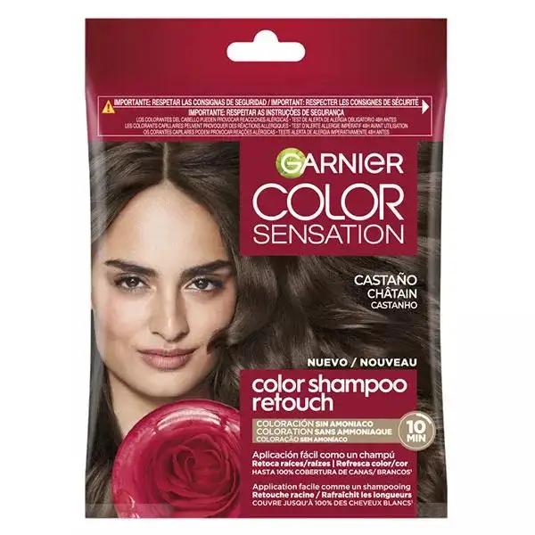 Garnier Color Shampoo Retouch Coloration Semi-Permanente Châtain