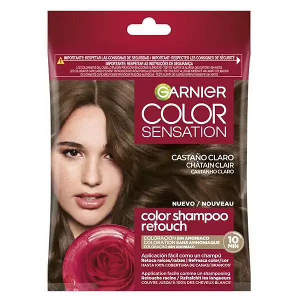 Garnier Color Shampoo Retouch Coloration Semi-Permanente Châtain Clair