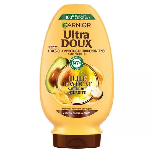 Garnier Ultra Doux Après-Shampooing Nourrissant Avocat Karité 250ml