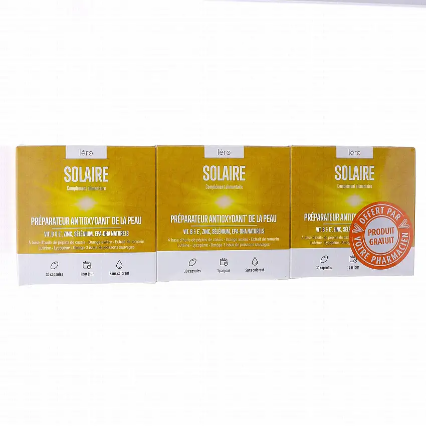 LERO Esthetic' Solaire lot de 3 boîtes de 30 capsules