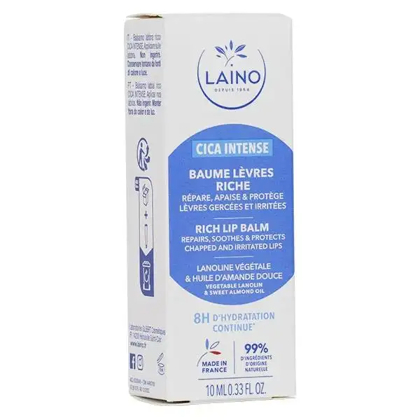Laino Baume lèvres riche cica intense tube 10ml