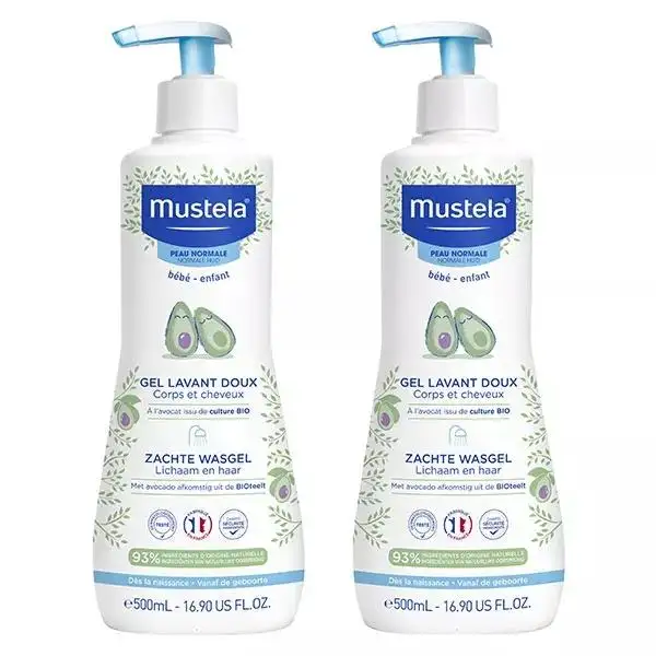 Mustela Gel Lavant Doux Lot de 2 x 500ml