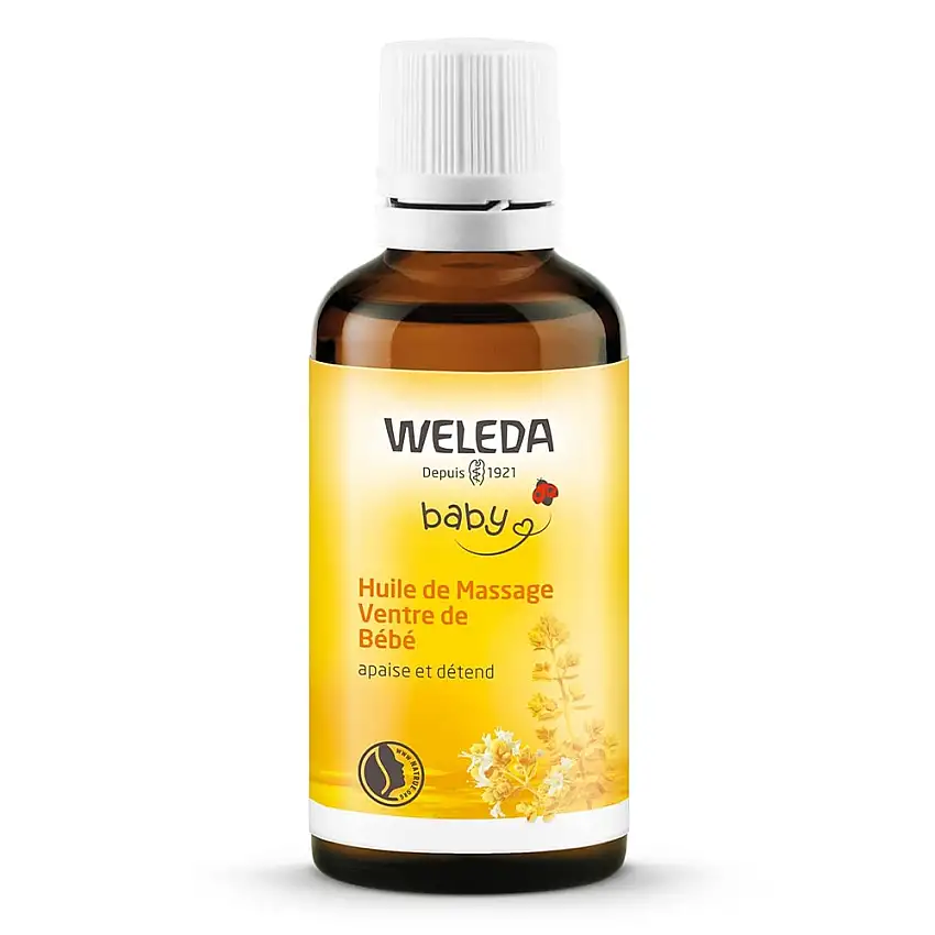 Baby Huile de Massage Ventre - Apaise et Détend Pendant la Digestion - 50 ml