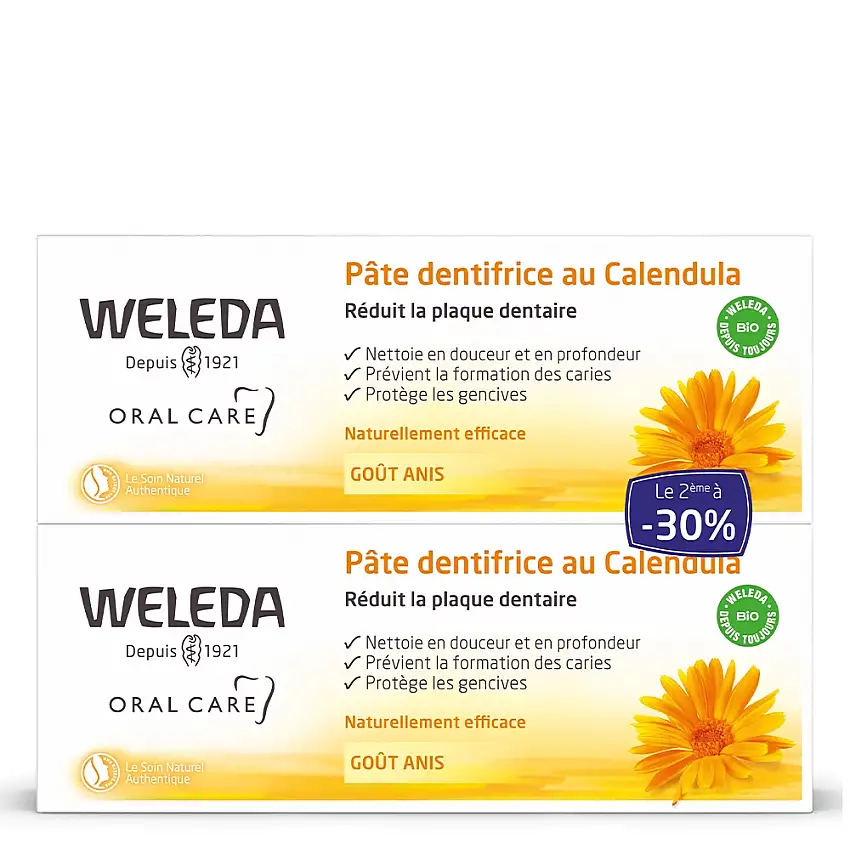 Calendula Soin Bucco-Dentaire Pâte DentifriceLot de 2 x 75ml