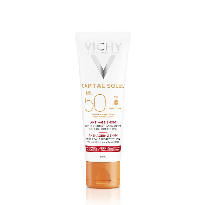 Idéal Soleil SPF50 Soin Antioxydant 3 en 1 - 50 ml