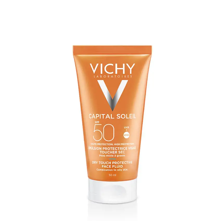 Idéal Soleil SPF 50 Crème Visage Onctueuse Perfectrice de Peau 50 ml