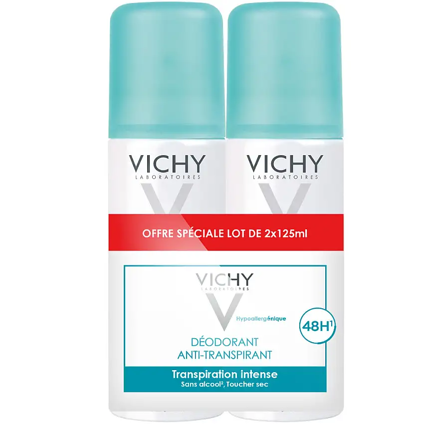 Anti-Transpirant 48H Aérosol Déodorant 2x125 ml