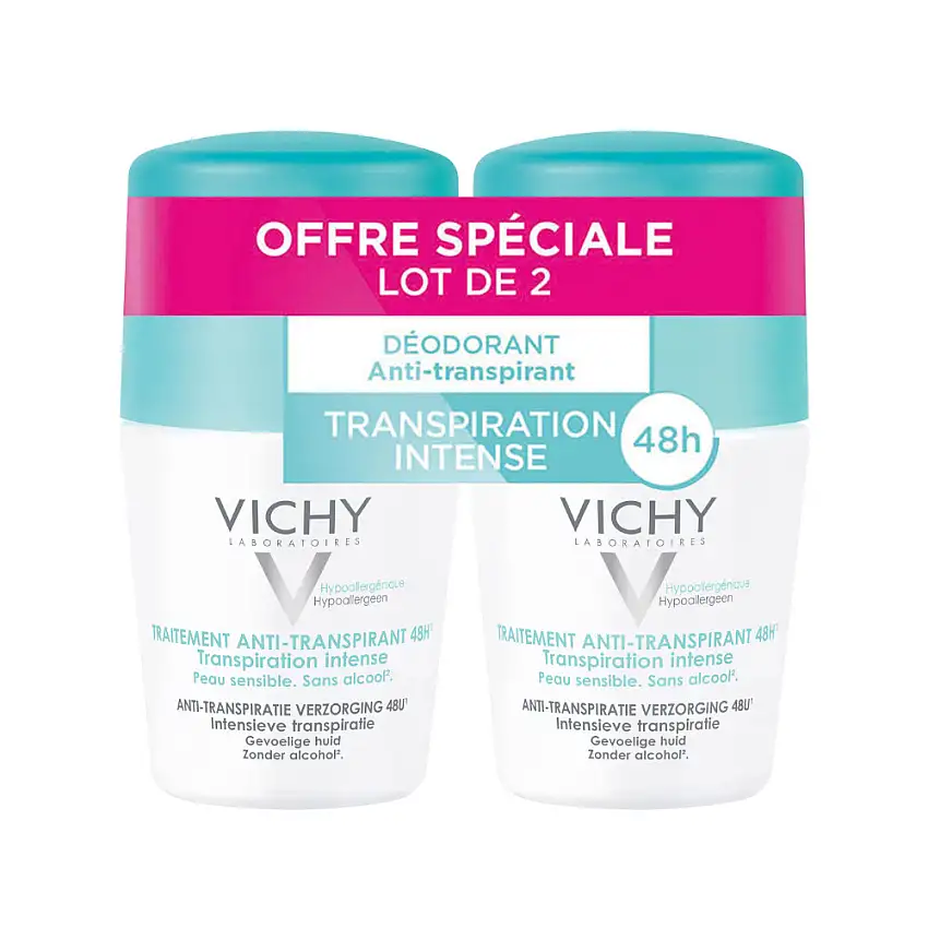 Anti-Transpirant Intense 48H Roll-On Déodorant 2x50 ml