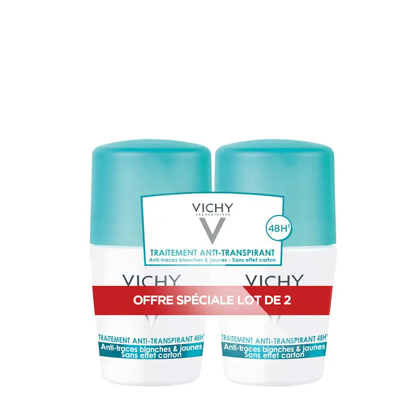 Anti-Transpirant 48H Déodorant Anti-Traces Roll-On 2x50 ml