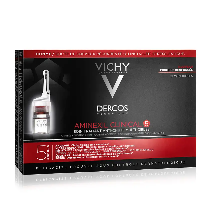 Dercos Technique Homme Soin Traitant Anti-Chute Global 21x6 ml