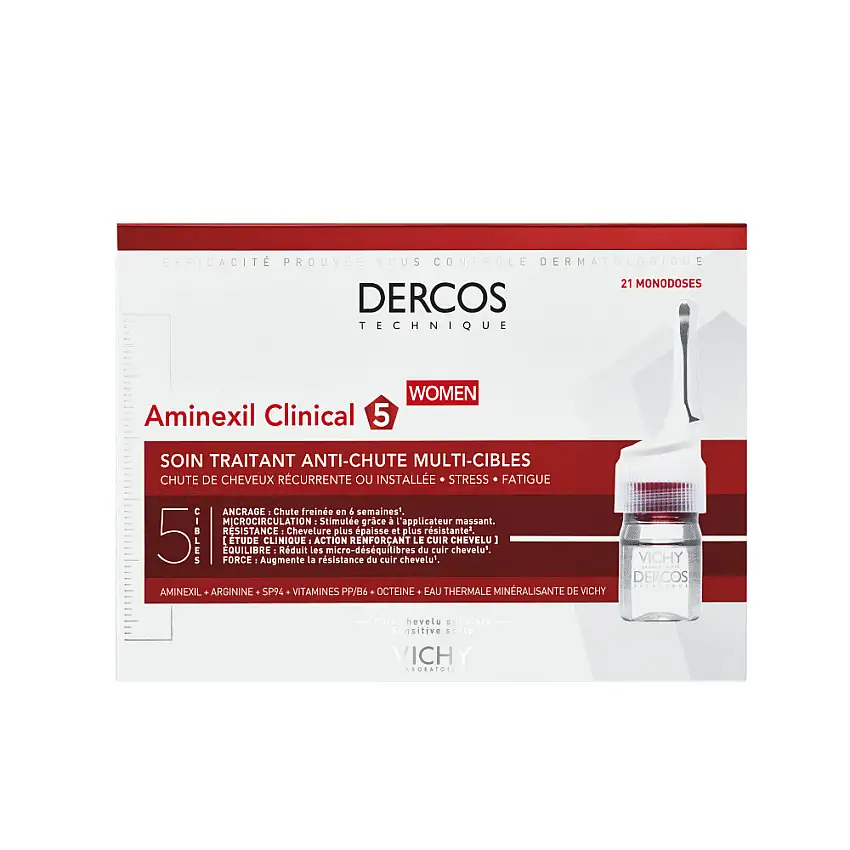 Dercos Technique Femme Soin Traitant Anti-Chute Global 21x6 ml