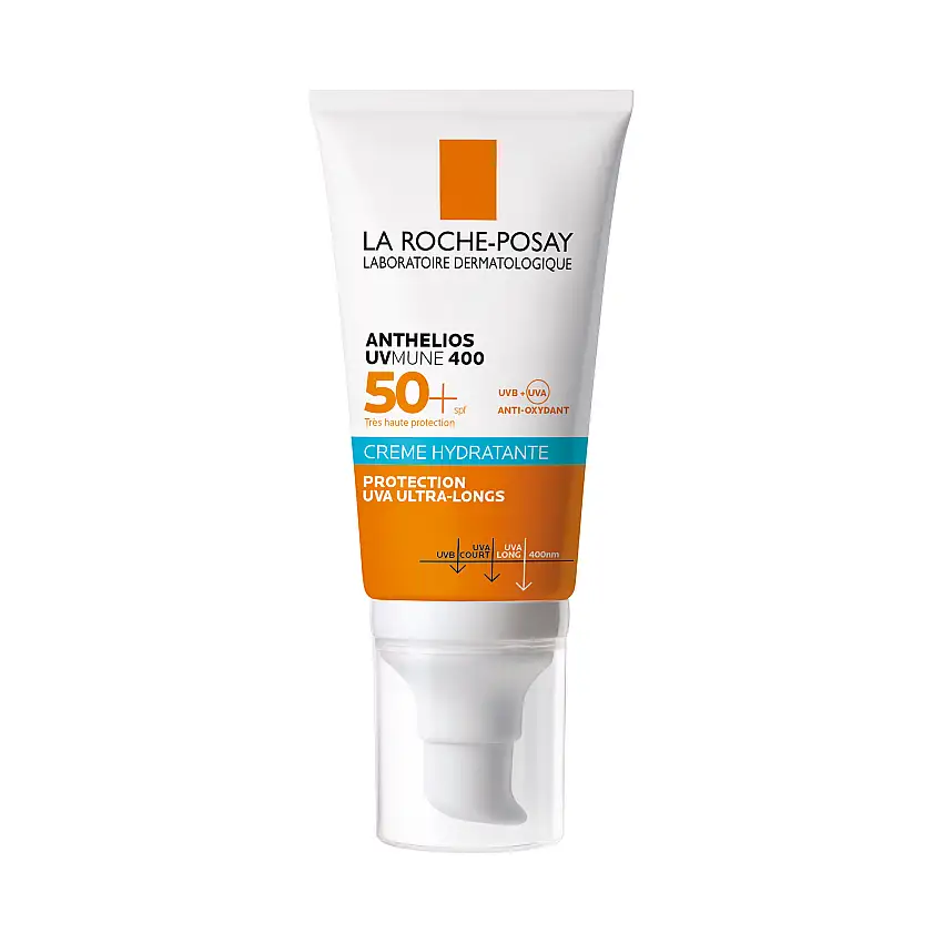 Anthelios UVMUNE 400 Crème Solaire SPF50+ Hydratante Avec Parfum, 50 ml
