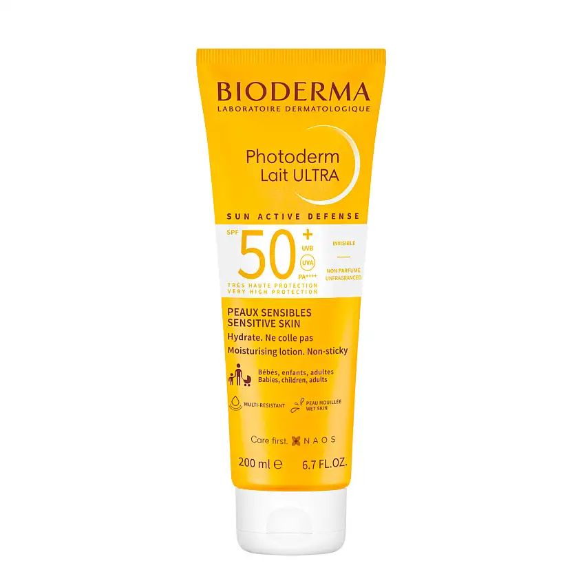 Photoderm Lait Hydratant Ultra - Peaux Sensibles - SPF50+ 200 ml