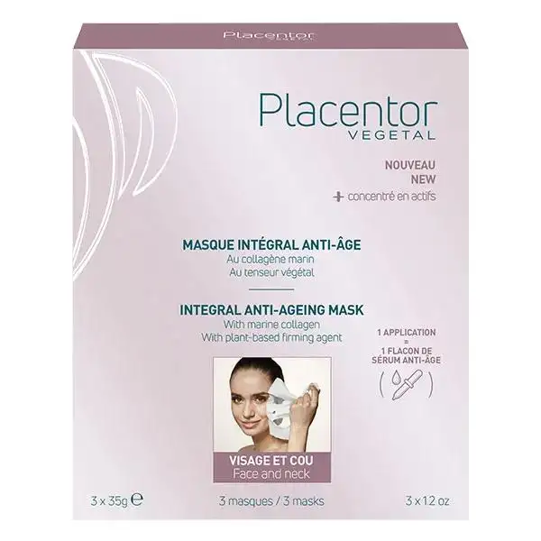 Placentor Masque Intégral Anti-Age Boite de 3