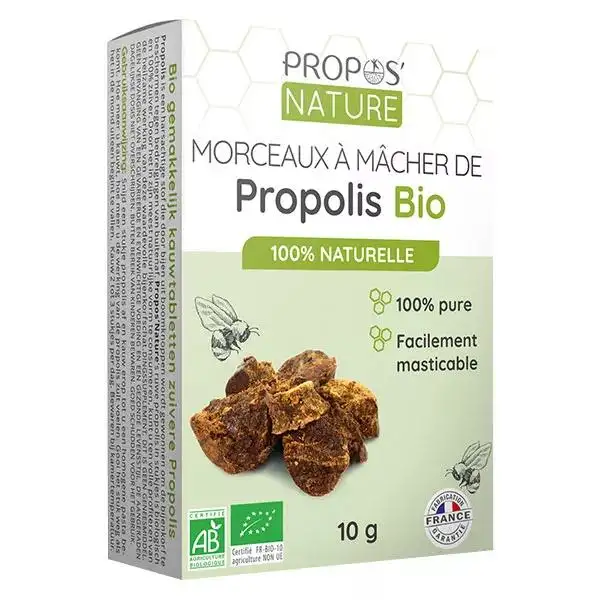 Propos' Nature Apithérapie Propolis Pure à Mâcher Bio 10g