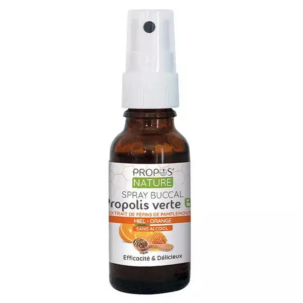 Propos' Nature Apithérapie Spray Buccal Propolis Verte Pamplemousse Bio 20ml