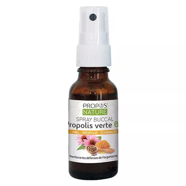 Propos' Nature Apithérapie Spray Buccal Propolis Verte et Echinacée Bio 15ml