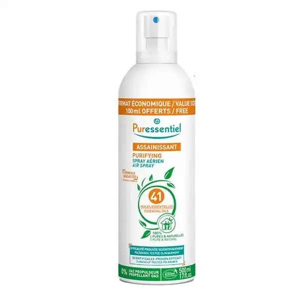 Puressentiel Spray Assainissant aux 41 Huiles Essentielles 500ml