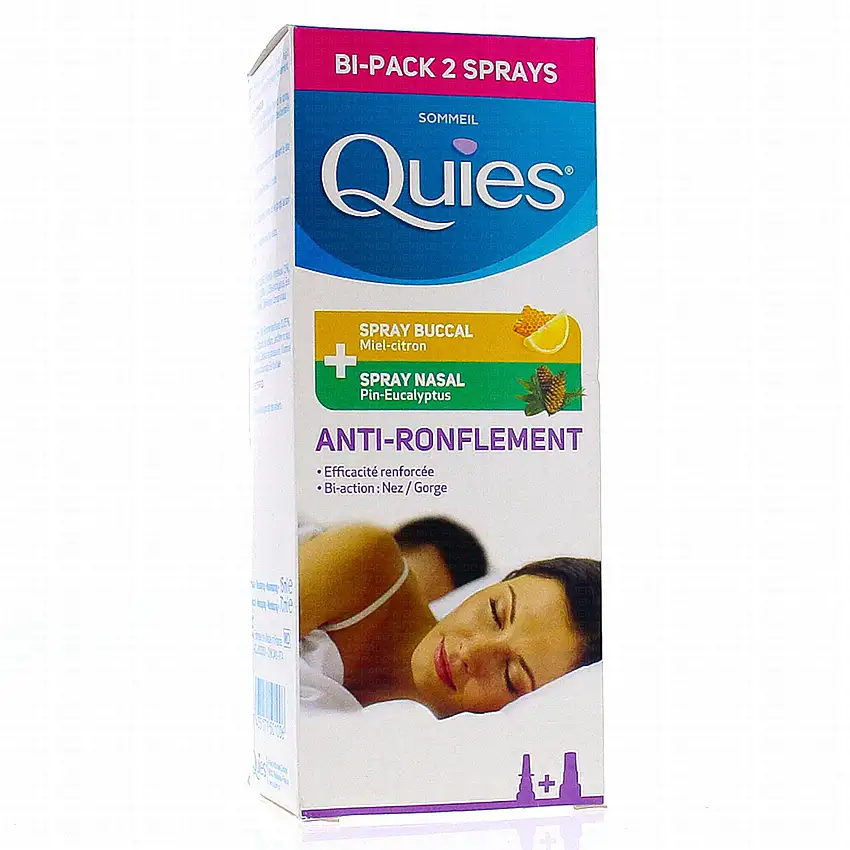 QUIES Anti-Ronflement Bi pack 2 sprays