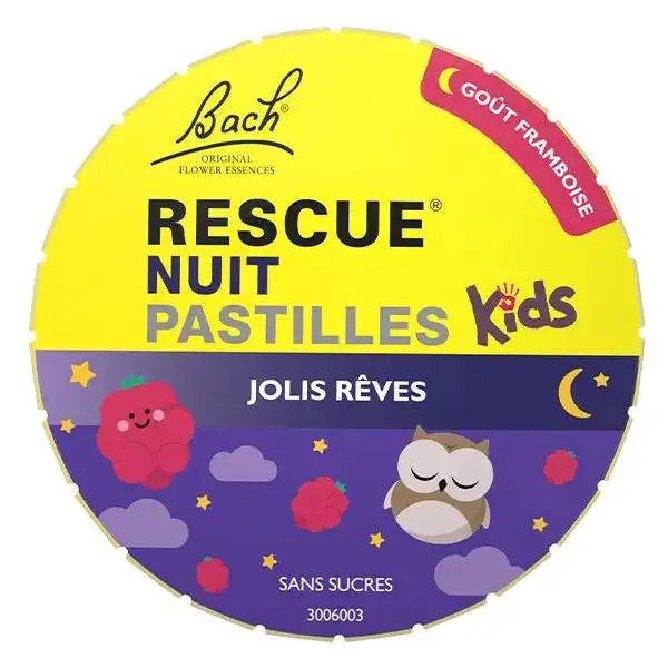 Rescue Nuit ® Kids Jolis Rêves Pastilles Framboise bte de 50 g