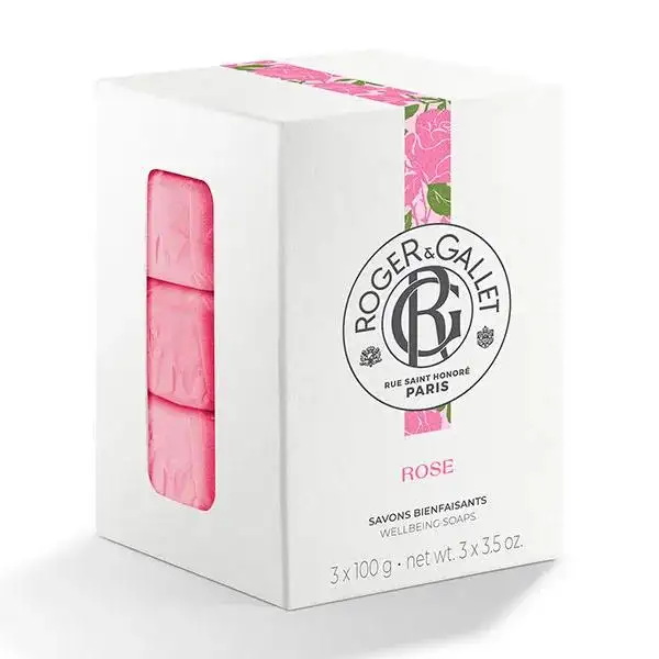 Roger & Gallet Rose Coffret Savon Bienfaisant 3 x 100g