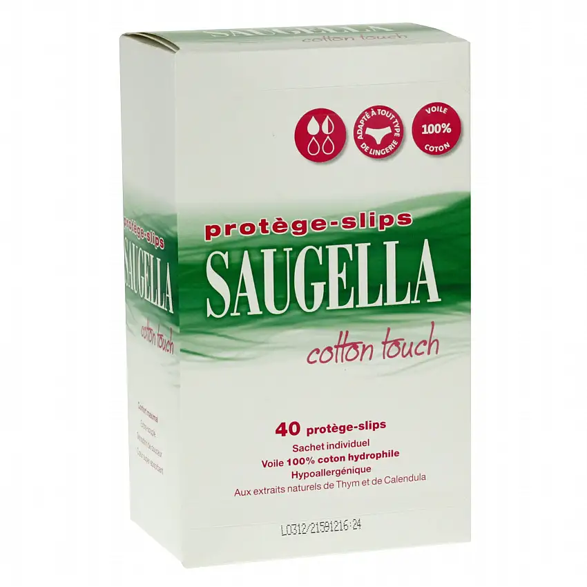SAUGELLA Cotton touch - Protège-slips coton touch x40 unités