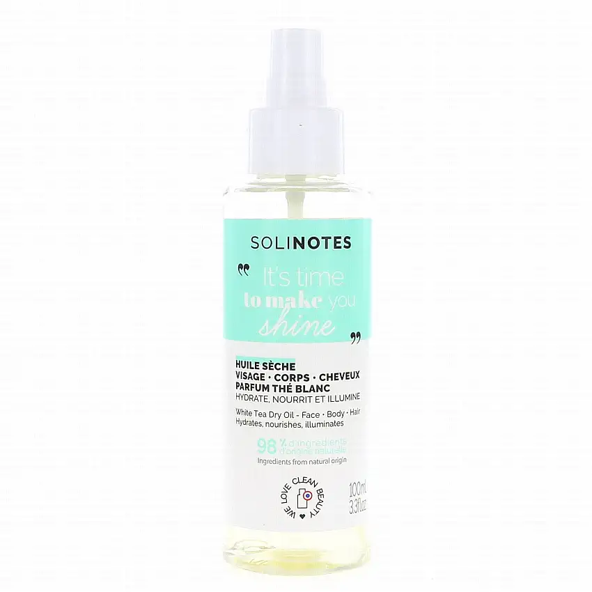 SOLINOTES Huile Sèche Thé Blanc 100ml
