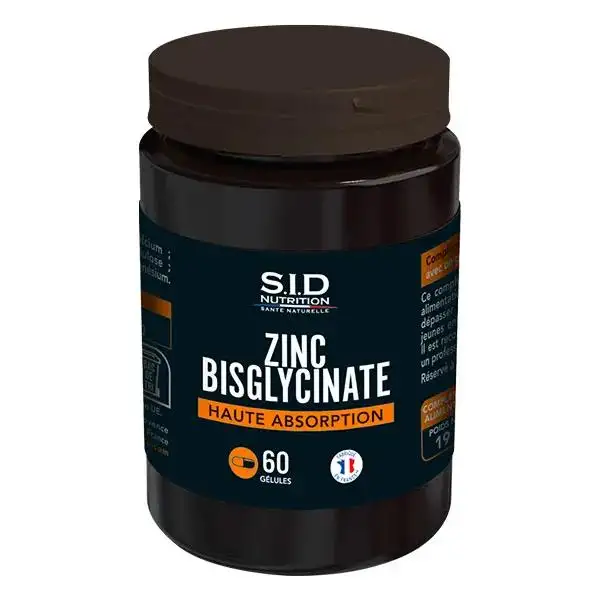 Sid Nutrition - Bisglycinate de Zinc 60 gélules
