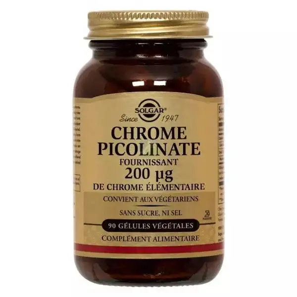 Solgar Chrome Picolinate 200 μg 90 gélules