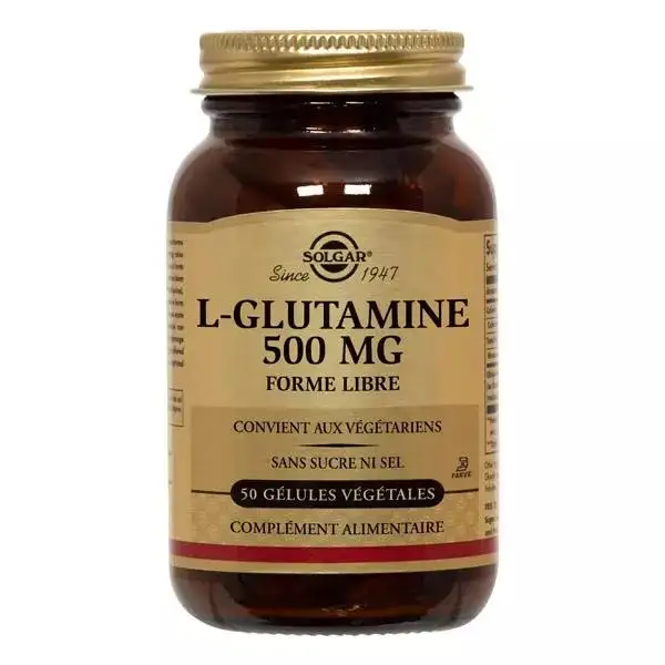 Solgar L-Glutamine 500mg 50 gélules végétales