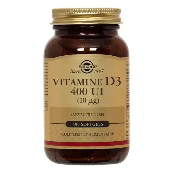 Solgar Vitamine D3 - 100 Softgels
