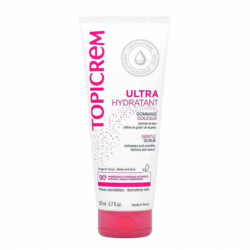 TOPICREM Hydra+ Gommage douceur visage & corps tube 200ml