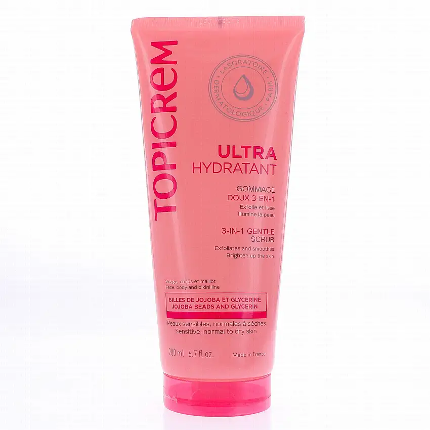 TOPICREM Ultra-Hydratant - Gommage doux 3en1 200ml