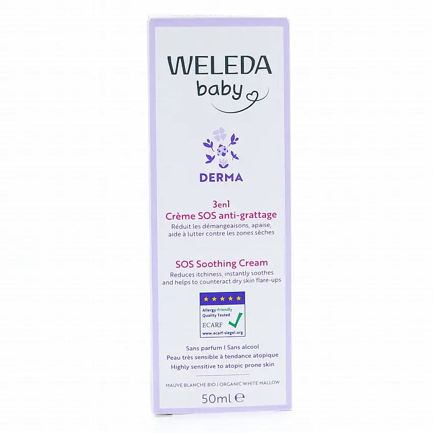 WELEDA Baby Derma - Crème SOS Anti-Grattage 3en1 50ml