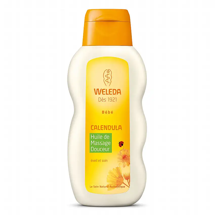 WELEDA Calendula huile de massage douceur bébé bio flacon 200ml