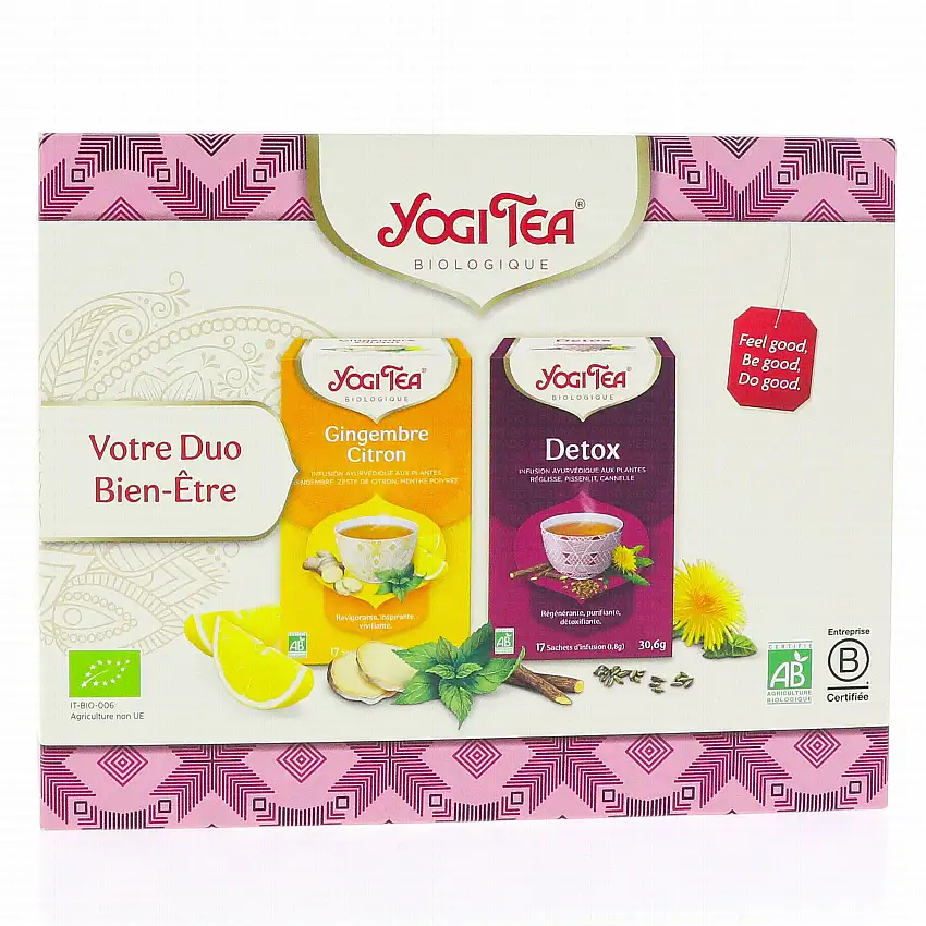 YOGI TEA Coffret Détox Gingembre Citron
