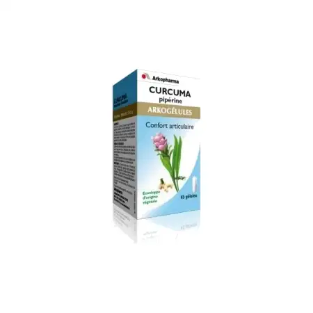Arkogélules curcuma piperine 45 gélules