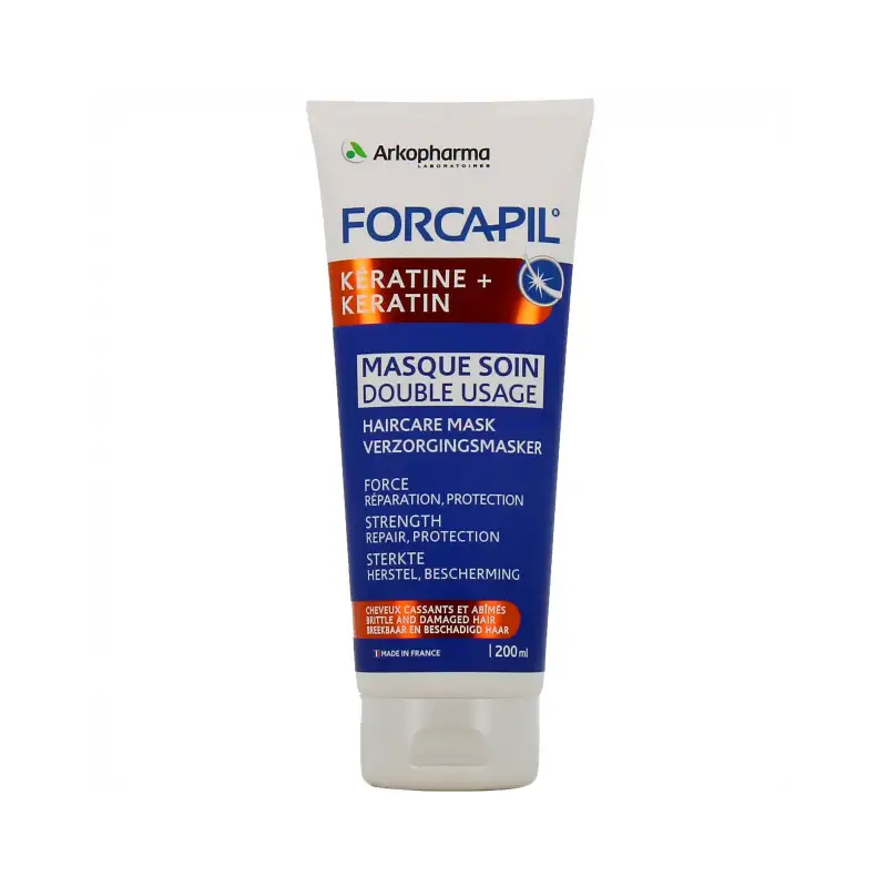 ARKOPHARMA FORCAPIL Kératine Masque soin double usage | 200 ml