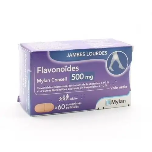 Flavonoïdes 500 mg 60 comprimés Mylan