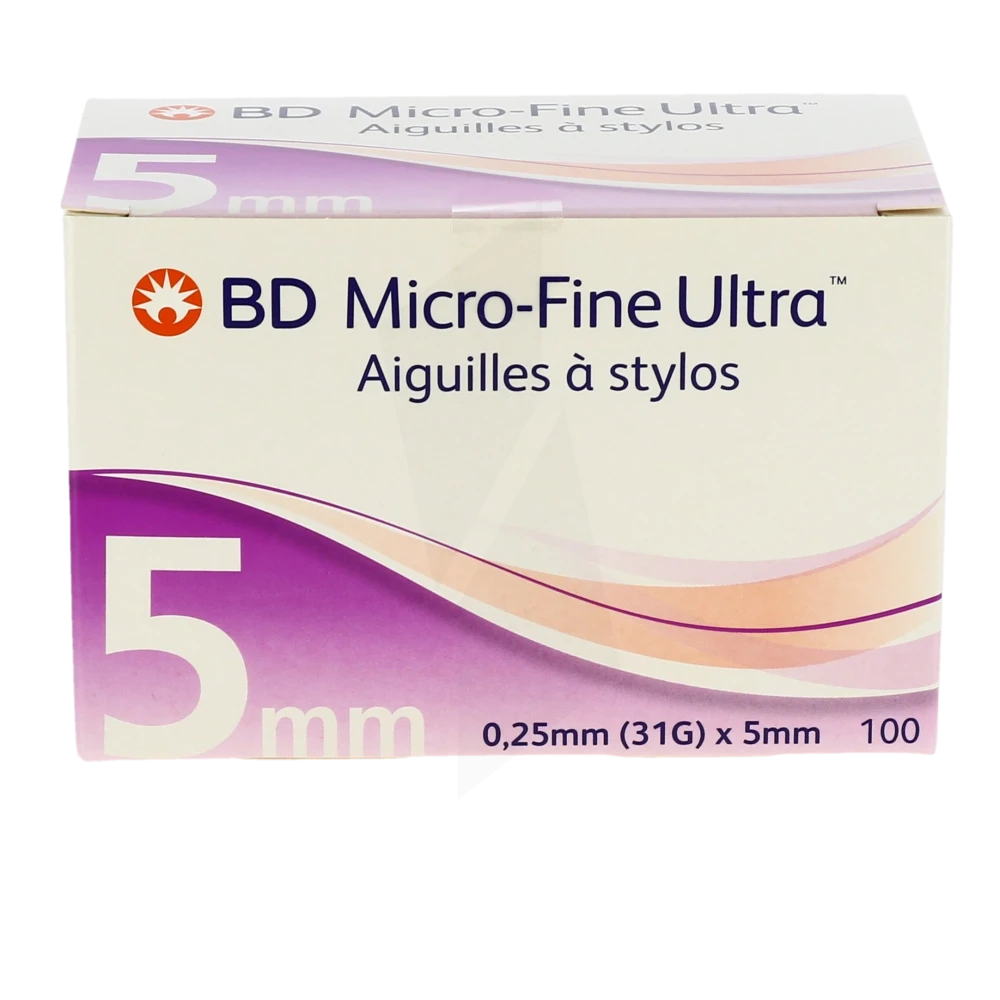 Bd Micro-fine Ult Aig Styl Inj 5mm X 31 G Boîte De 100