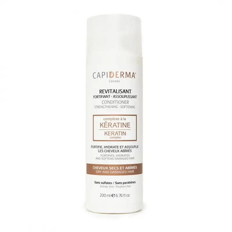 CAPIDERMA Après Shampooing revitalisant assouplissant à la kératine | 200 ml