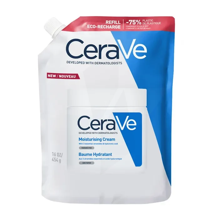 Cerave Baume Hydratant Eco Recharge Visage Et Corps Peaux Sèches à Très Sèches 454 G