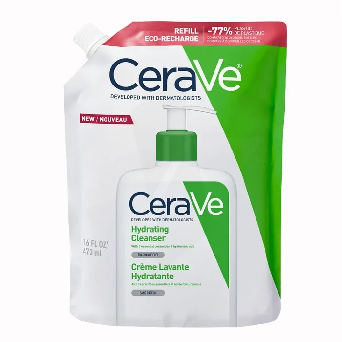 Cerave Eco Recharge Crème Lavante Hydratante Recharge De 473 Ml