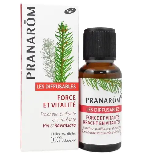 DIFFUSABLES - Pranarom Huile Essentielle Bio Force Et Vitalité - Flacon 30ml